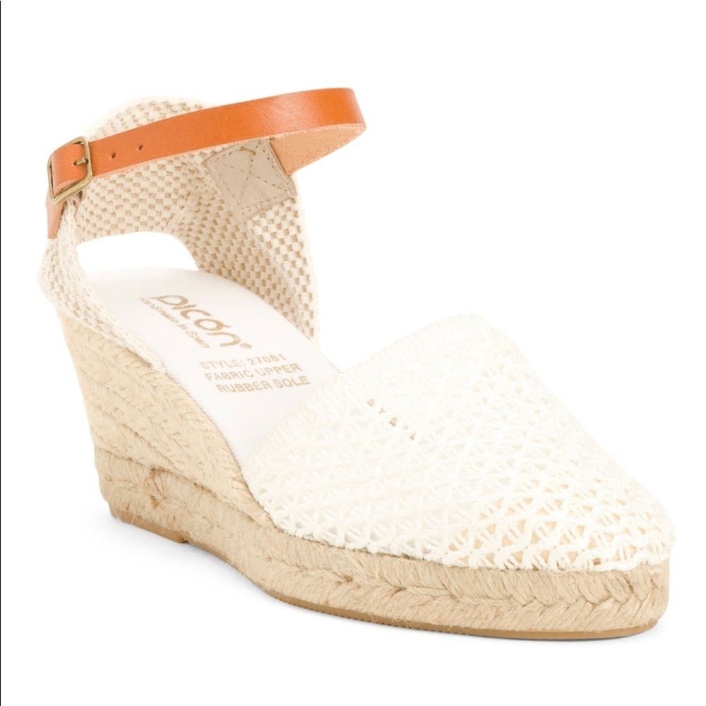 PICON Handmade Woven Wedge Espadrille‎ Sandals